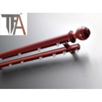 Aluminium Curtain Rod - Red Double Curtain Pipe (curtain track)